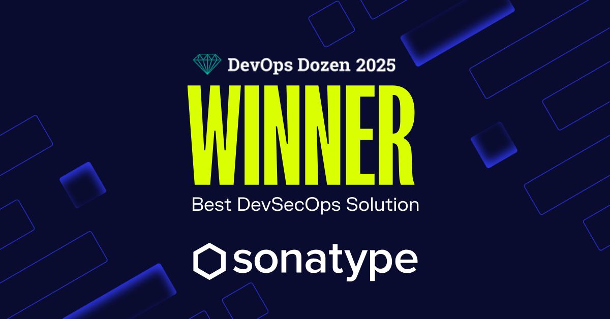 featured image for Sonatype Named DevOps Dozen Winner for Best DevSecOps Solution